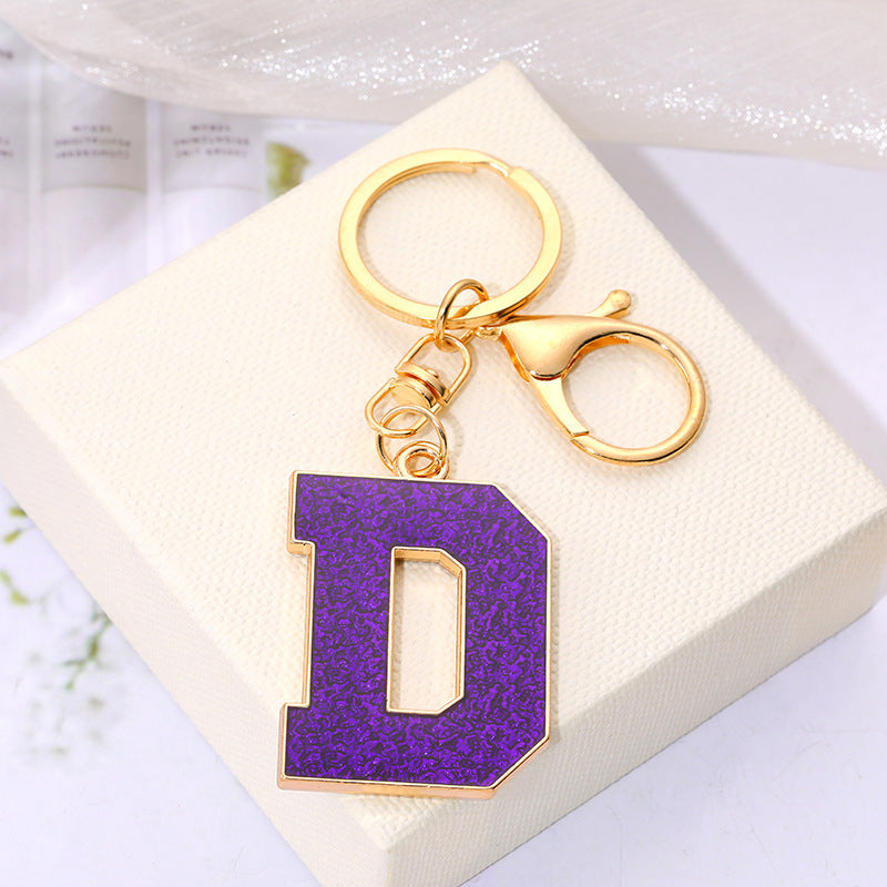 Wholesale Creative Alloy Jewelry 26 English Alphabet Keychain